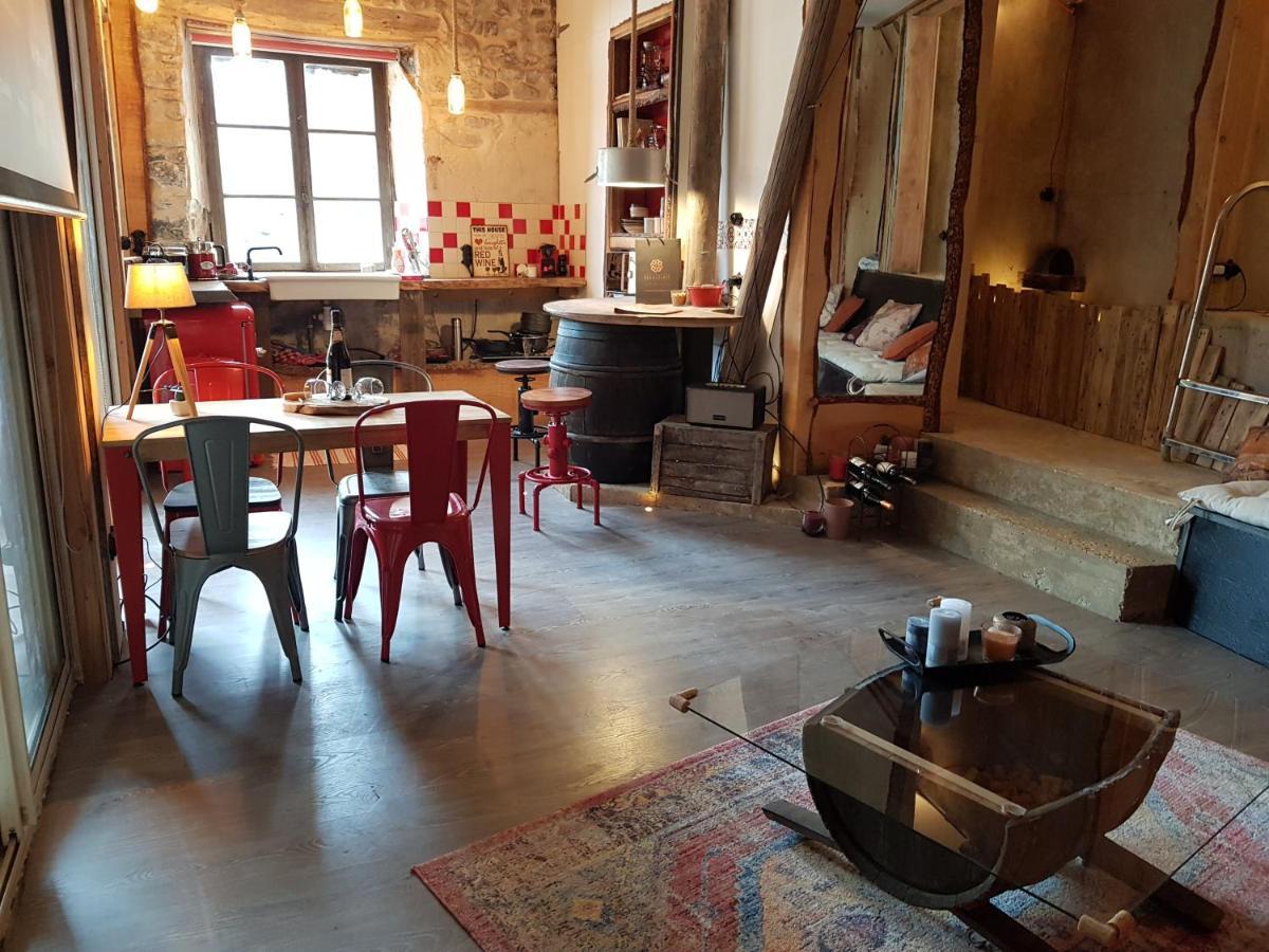 Ancien Cuvage Du Beaujolais - Studio Tout Confort Villa Saint-Didier-sur-Beaujeu Eksteriør billede